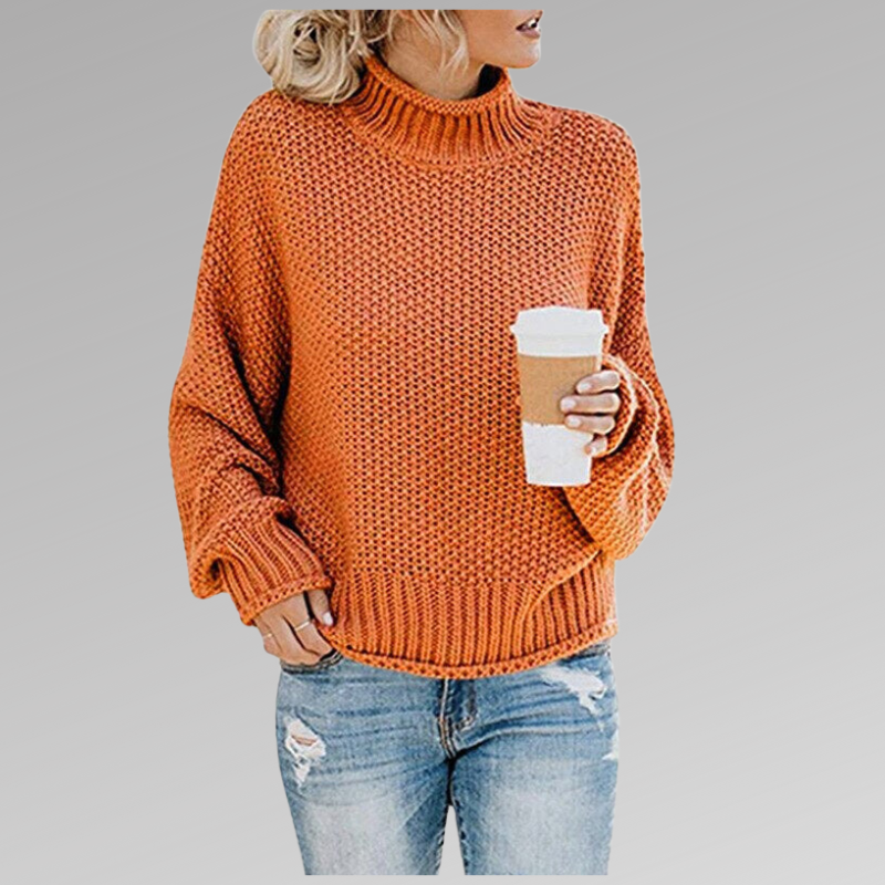 Celine | High Neck Sweater in Modern Style