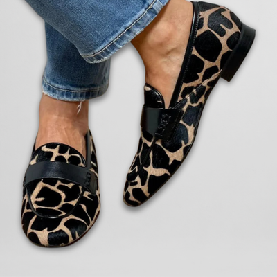 DAPHNE | Animal Print Loafers with Stylish Design
