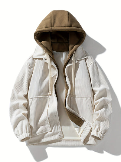 DAMIEN | Long Sleeve Jacket with Practical Front Pocket