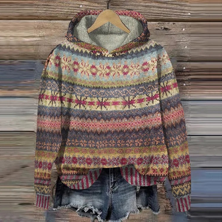 Clara | Retro-Inspired Sweater with Cozy Hood