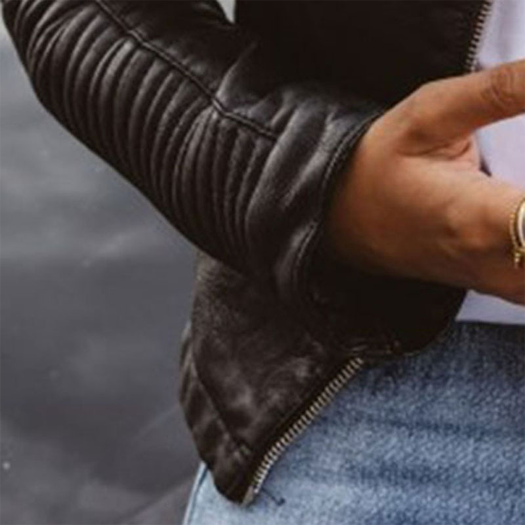 VALERIE | Elegant Leather Jacket in Modern Design