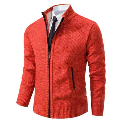 Markus | Zip-Up Sweater for Men in Knit Look