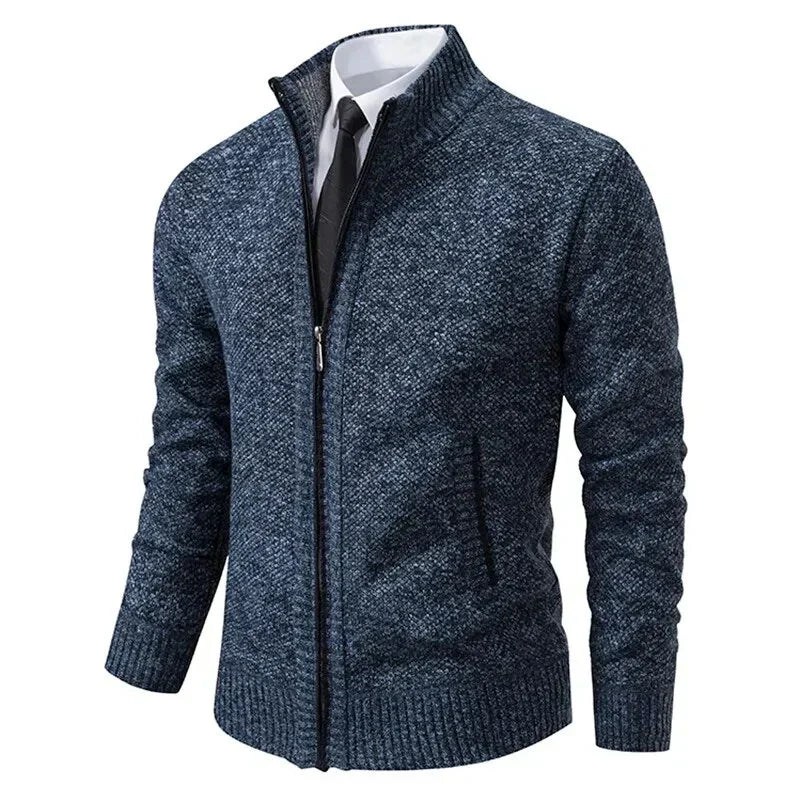 Markus | Zip-Up Sweater for Men in Knit Look