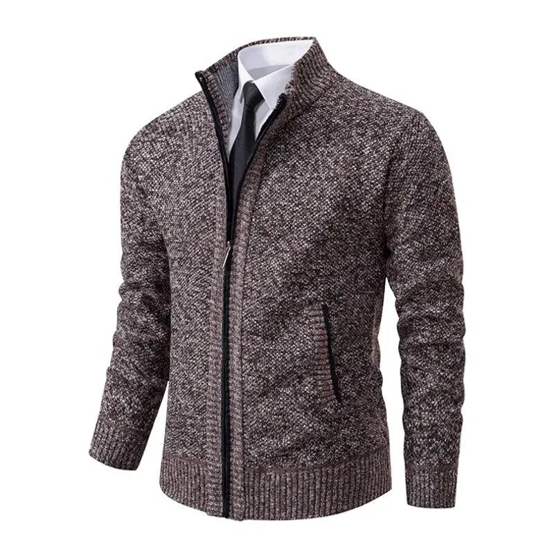 Markus | Zip-Up Sweater for Men in Knit Look