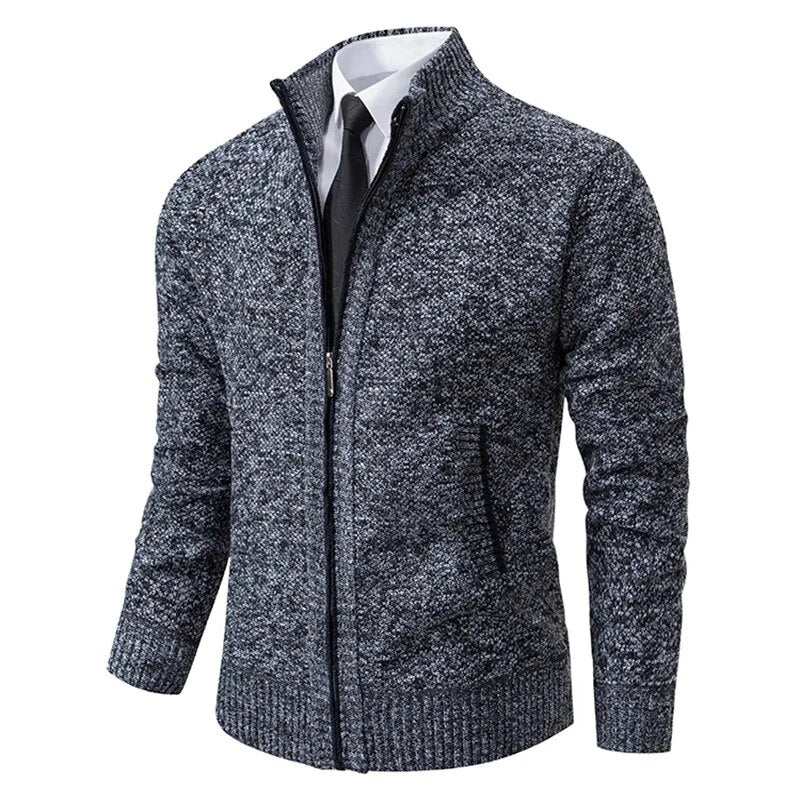 Markus | Zip-Up Sweater for Men in Knit Look