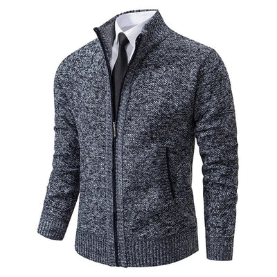 Markus | Zip-Up Sweater for Men in Knit Look