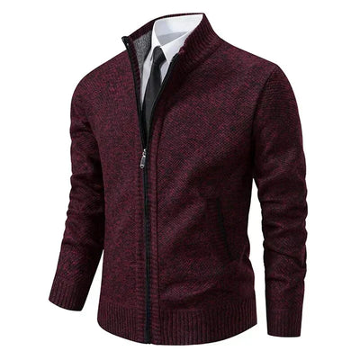 Markus | Zip-Up Sweater for Men in Knit Look