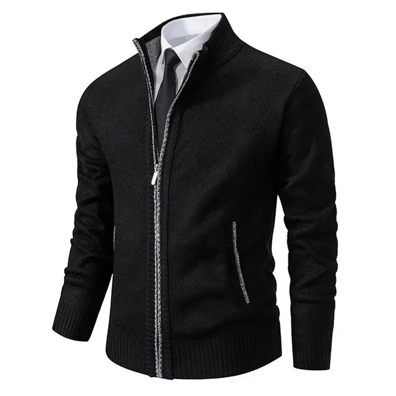 Markus | Zip-Up Sweater for Men in Knit Look