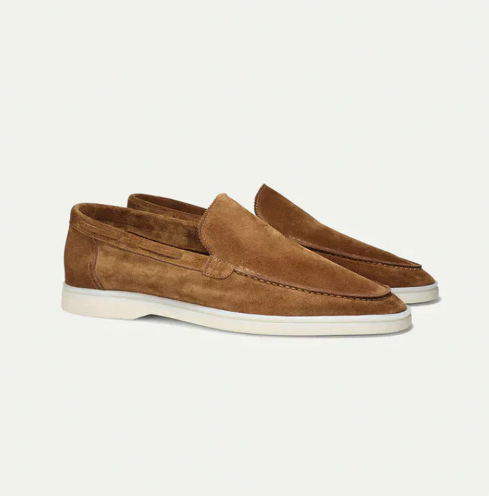 Old Money Classic Suede Loafers for Style-Conscious Men