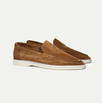 Old Money Classic Suede Loafers for Style-Conscious Men