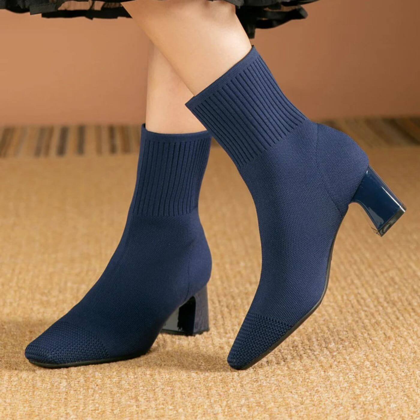 Elena | Fine Knit Women’s Ankle Boots with Style