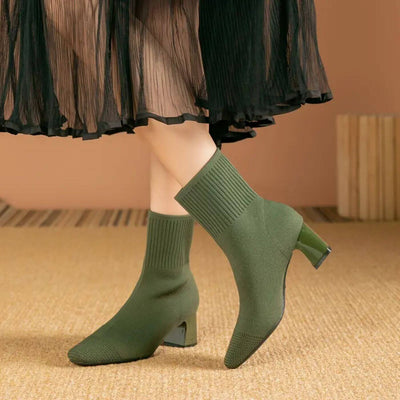 Elena | Fine Knit Women’s Ankle Boots with Style