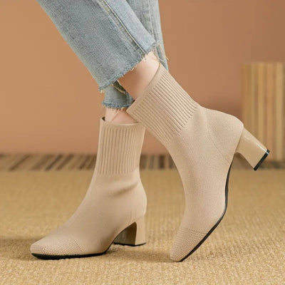 Elena | Fine Knit Women’s Ankle Boots with Style