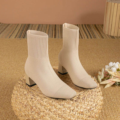Elena | Fine Knit Women’s Ankle Boots with Style