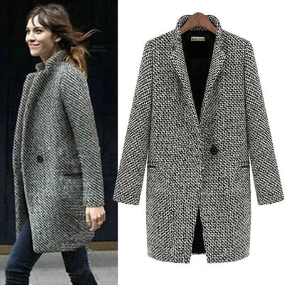 Vanessa | Elegant Long Jacket in Midi Cut