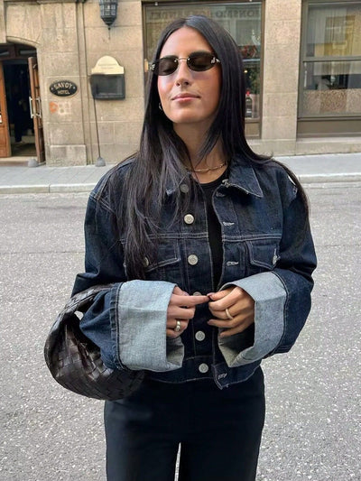 Lena | Casual Women’s Jacket with Roll-Up Sleeves