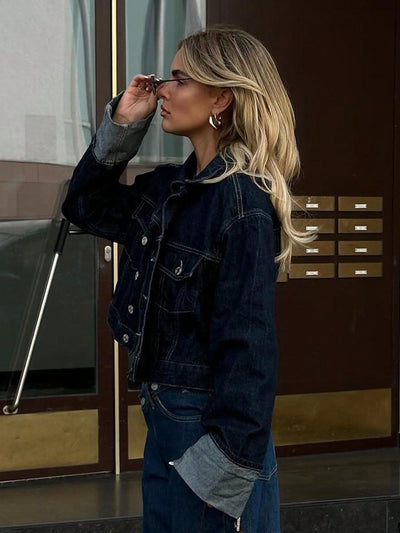 Lena | Casual Women’s Jacket with Roll-Up Sleeves