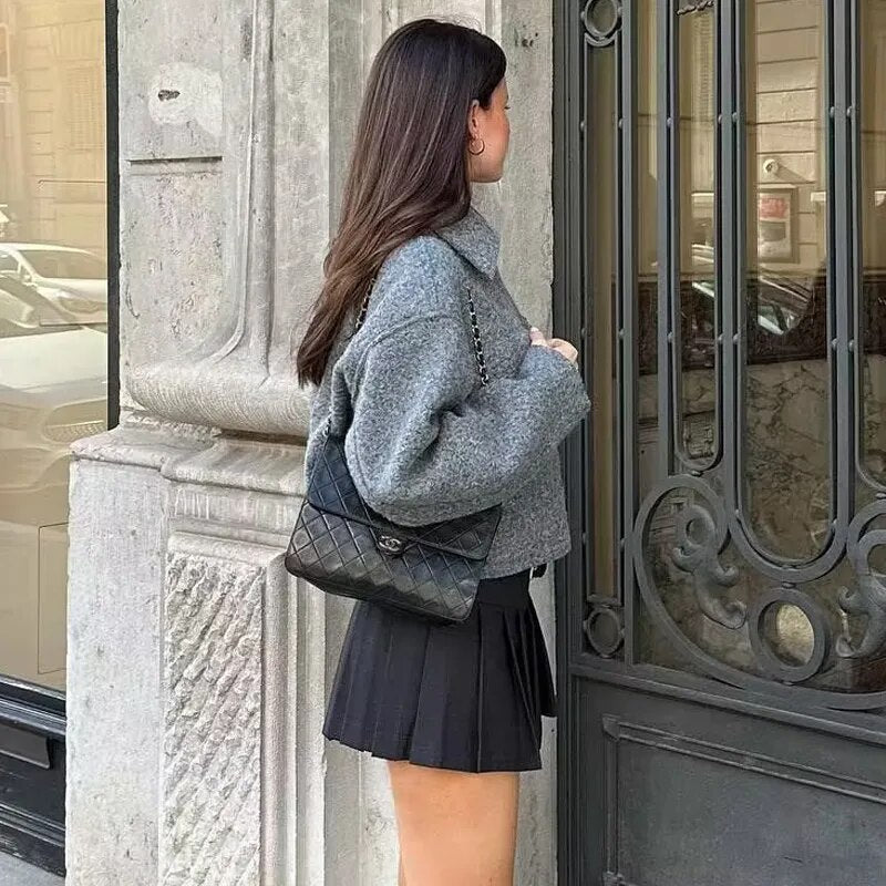 Lena | Trendy Cropped Jacket for Women – Casual Style