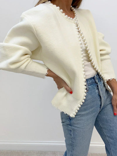 Clara | Stylish Pearl Cardigan for Women’s Everyday Wear