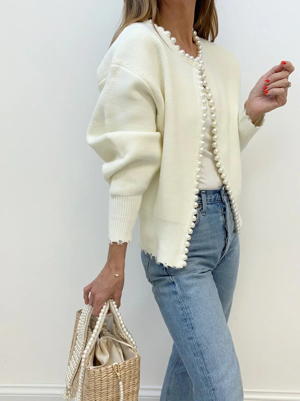 Clara | Stylish Pearl Cardigan for Women’s Everyday Wear