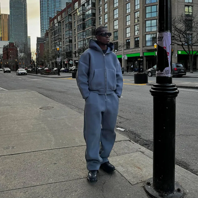 Darren | Jogger & Hoodie Set in Trendy Streetwear Look