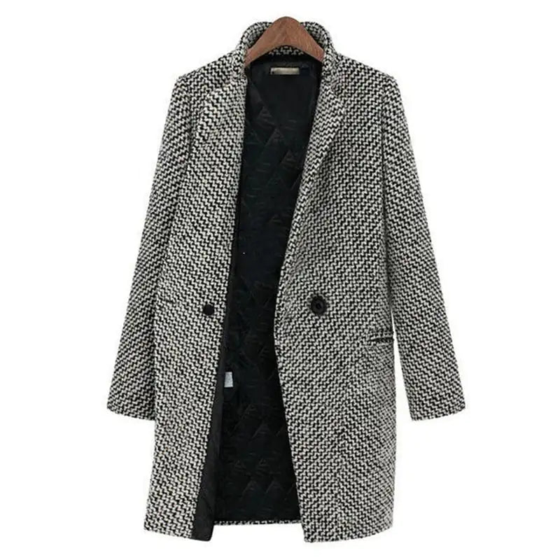 Vanessa | Elegant Long Jacket in Midi Cut