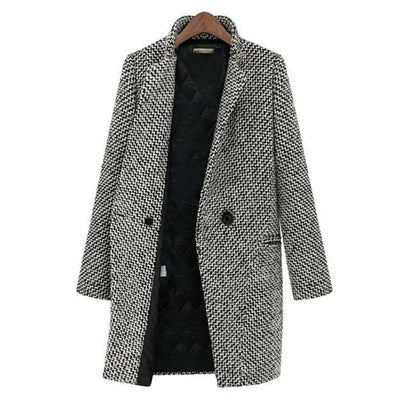 Vanessa | Elegant Long Jacket in Midi Cut