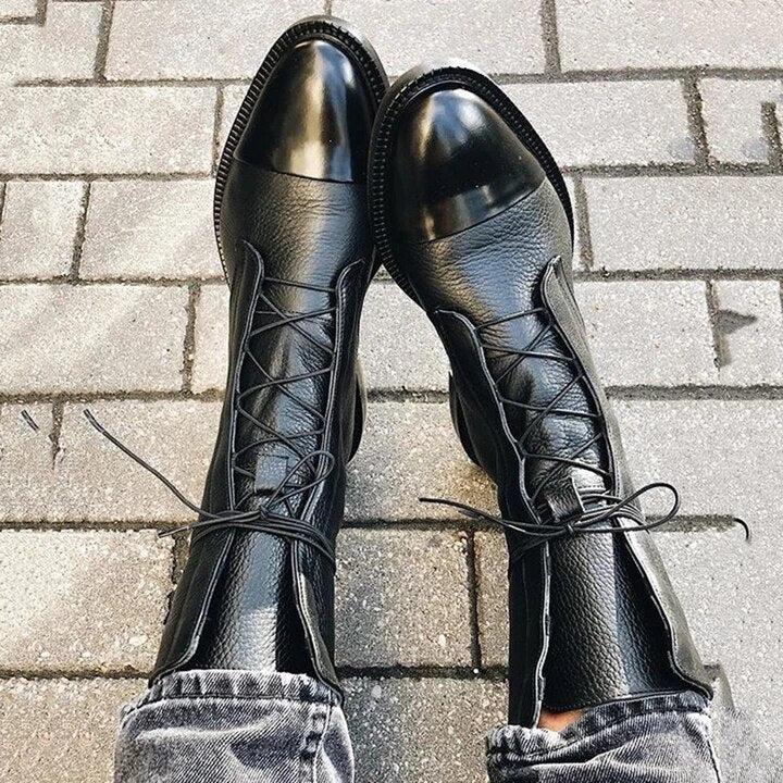 Venus | Premium Boots with High Block Heel