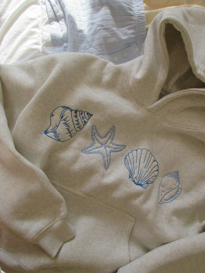 Maya | Oversized Hoodie – Coastal Fog Unisex Style