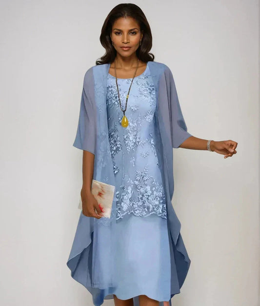 Zora | Elegante chiffon midi kjoler