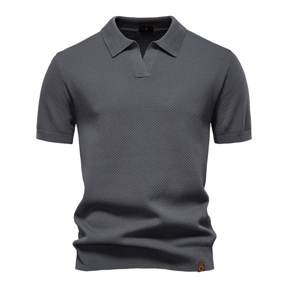 RENOIR | Textured Polo Shirt for Men