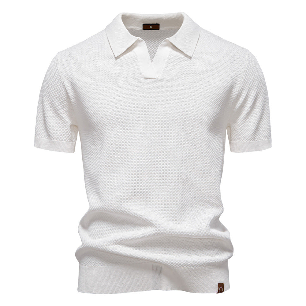 RENOIR | Textured Polo Shirt for Men