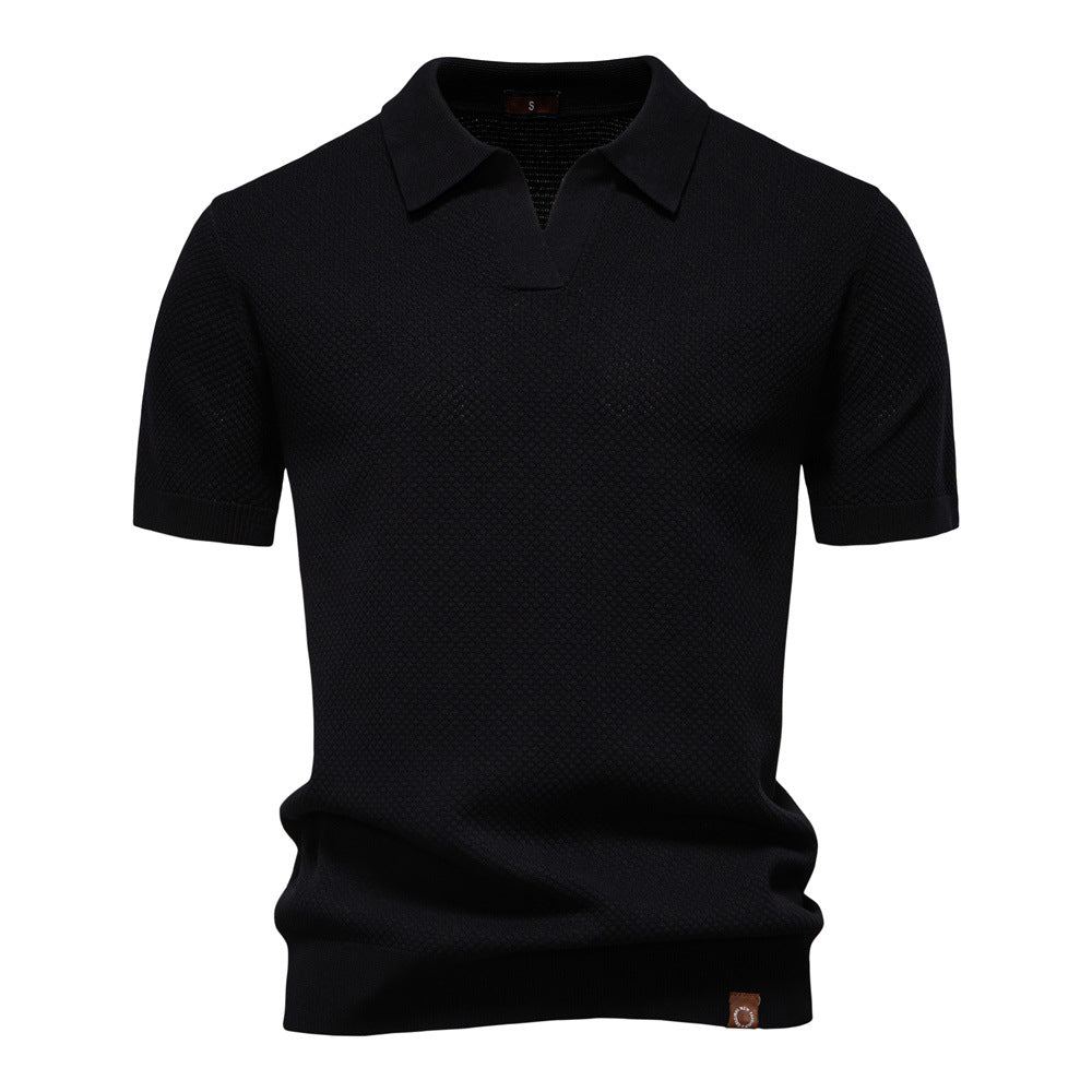 RENOIR | Textured Polo Shirt for Men