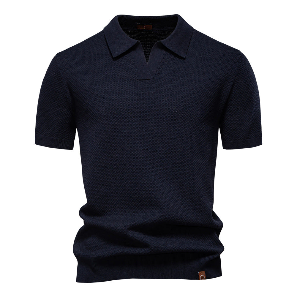 RENOIR | Textured Polo Shirt for Men