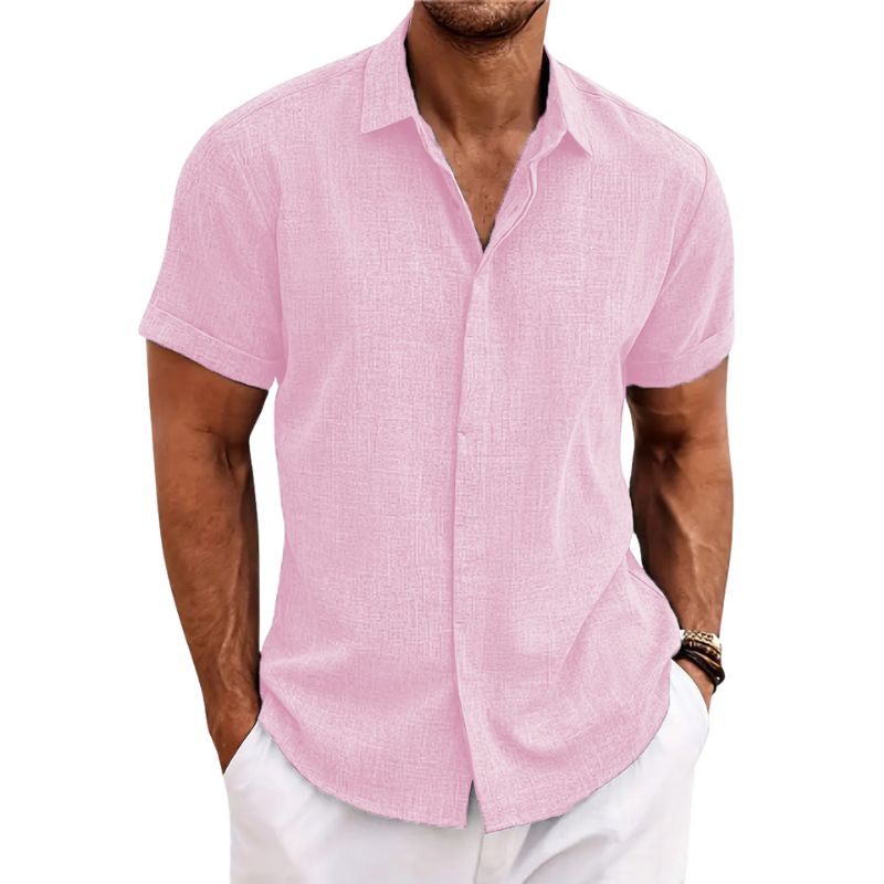 ChicShirt | Men's Linen Shirt in Solid Colors