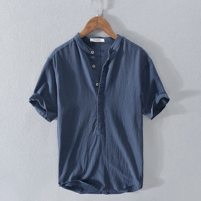 Luca Sanford Linen Shirt for Light Summer Looks with Classic Flair