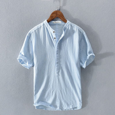 Luca Sanford Linen Shirt for Light Summer Looks with Classic Flair