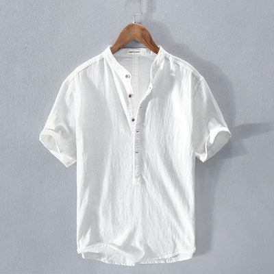 Luca Sanford Linen Shirt for Light Summer Looks with Classic Flair