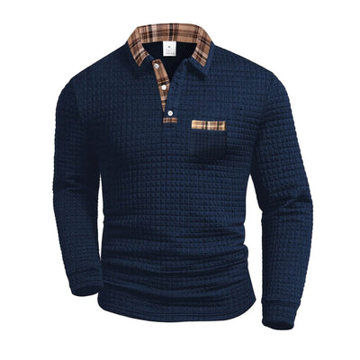 Liam | Trendy Men’s Long Sleeve Shirt with Pattern