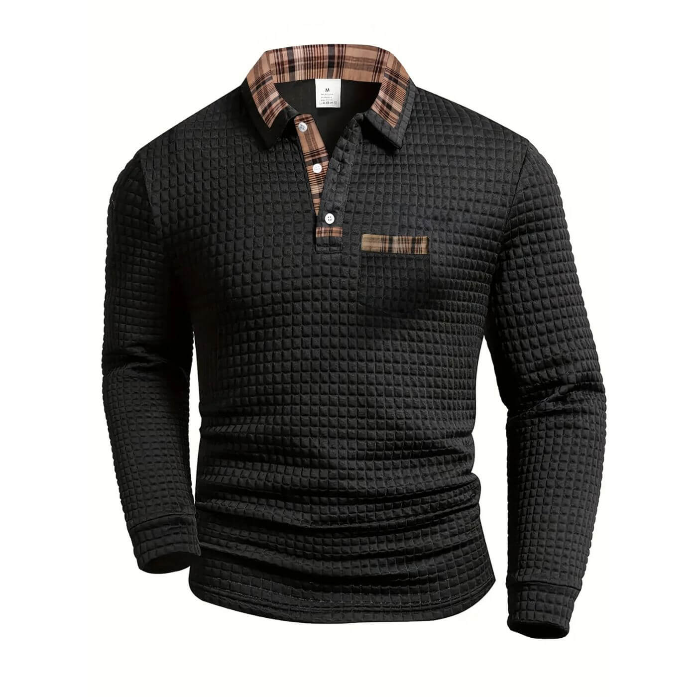 Liam | Trendy Men’s Long Sleeve Shirt with Pattern