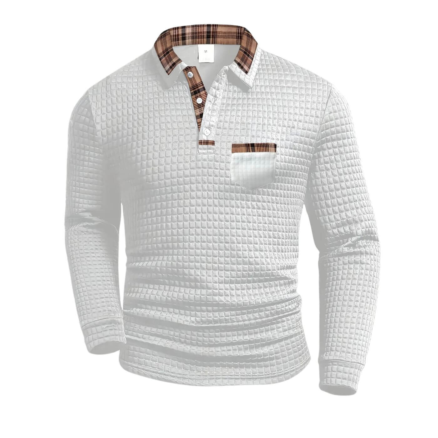 Liam | Trendy Men’s Long Sleeve Shirt with Pattern