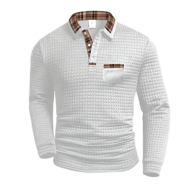 Liam | Trendy Men’s Long Sleeve Shirt with Pattern