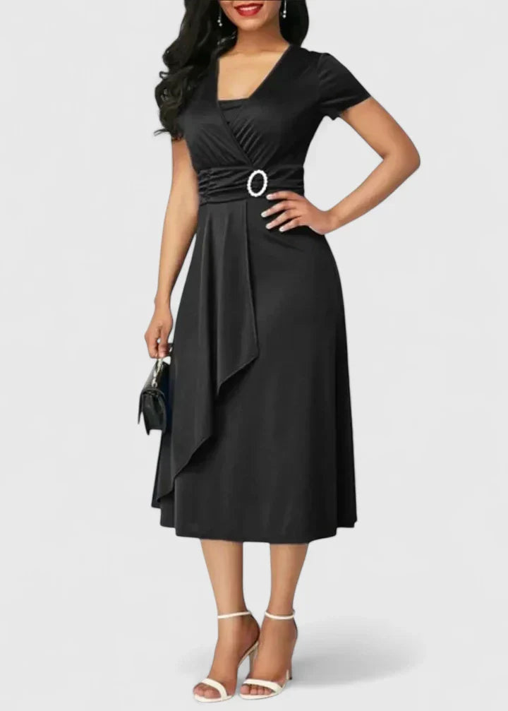 Maya | Simple Women’s Midi Dress – Stylish & Modern