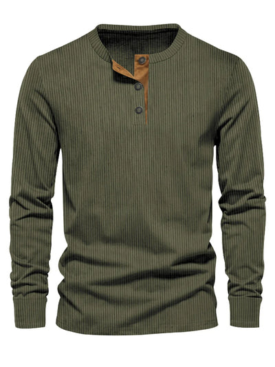 Milo | Classic Long Sleeve Shirt with Stripe Pattern