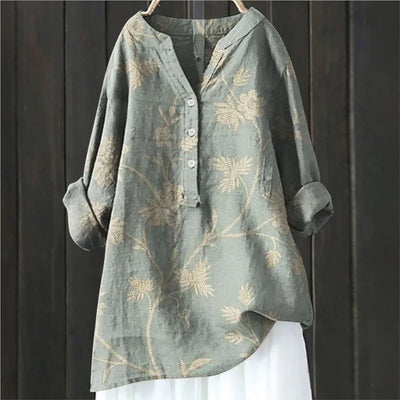 Claudia | Floral Blouse with Relaxed Fit Design