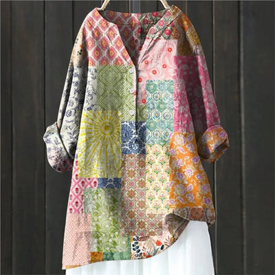 Claudia | Floral Blouse with Relaxed Fit Design