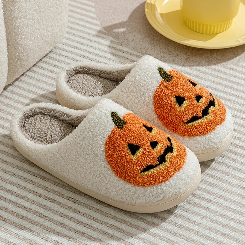 Aria | Fun Halloween Slippers with Pumpkin Smile