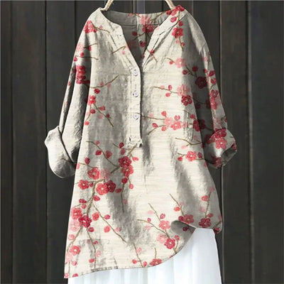 Claudia | Floral Blouse with Relaxed Fit Design