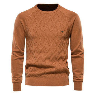 Noah | Timeless Men’s Sweater with Diamond Pattern
