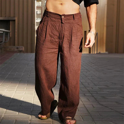 Amara | Stylish Linen Pants with Wide-Leg Design